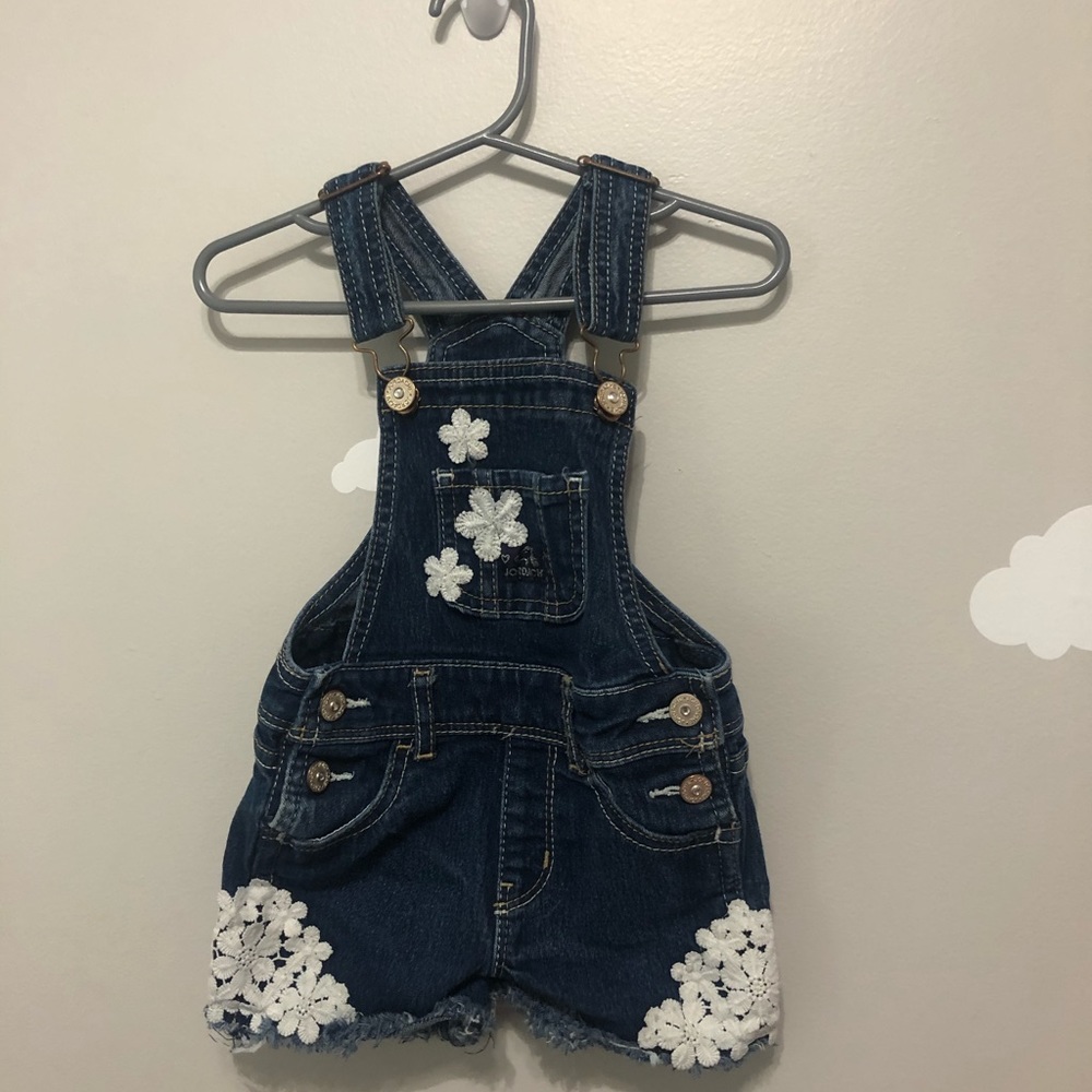 3/$25 Denim and Lace Toddler Overall Coverall